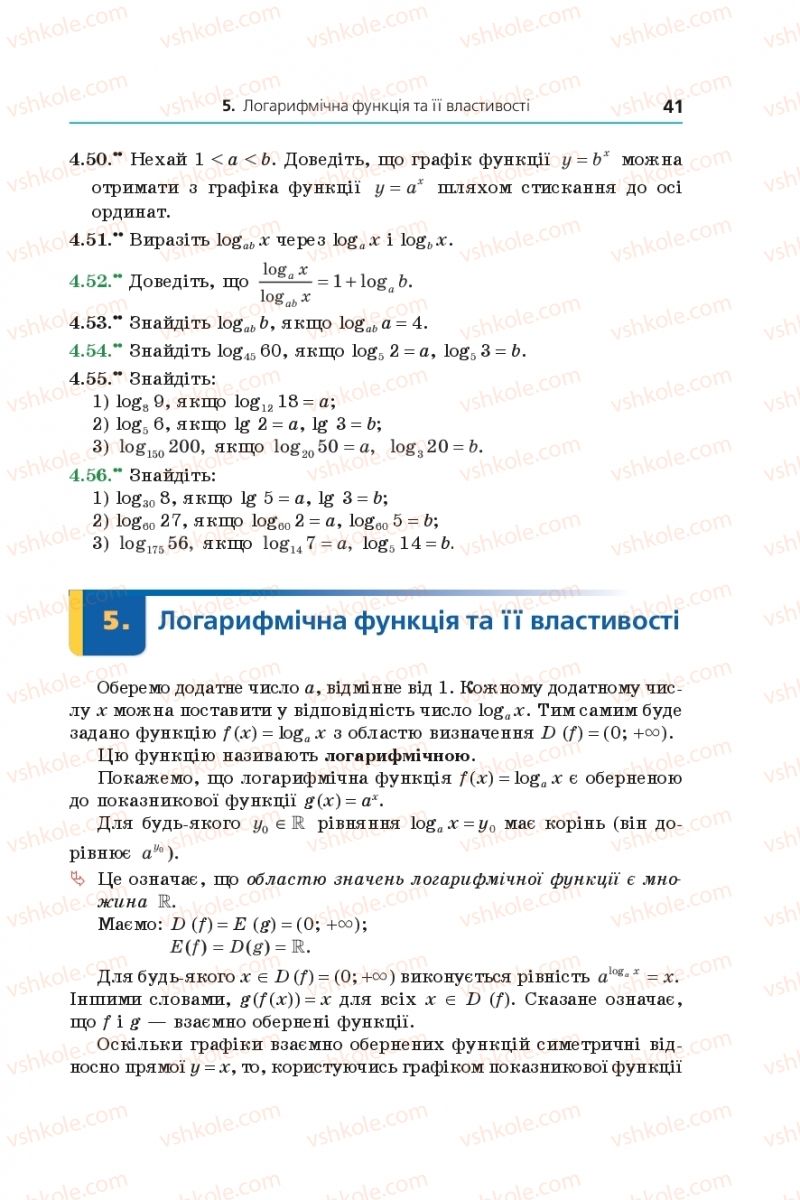 Страница 41 | Підручник Алгебра 11 клас А.Г. Мерзляк, Д.А. Номіровський, В.Б. Полонський, М.С. Якір 2019 Поглиблений рівень вивчення