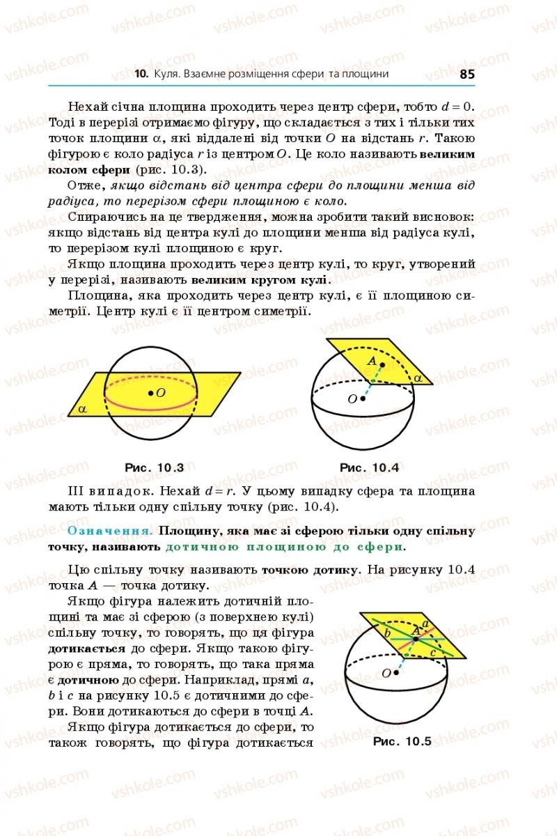 Страница 85 | Підручник Геометрія 11 клас А.Г. Мерзляк, Д.А. Номіровський, В.Б. Полонський, М.С. Якір 2019 Профільний рівень