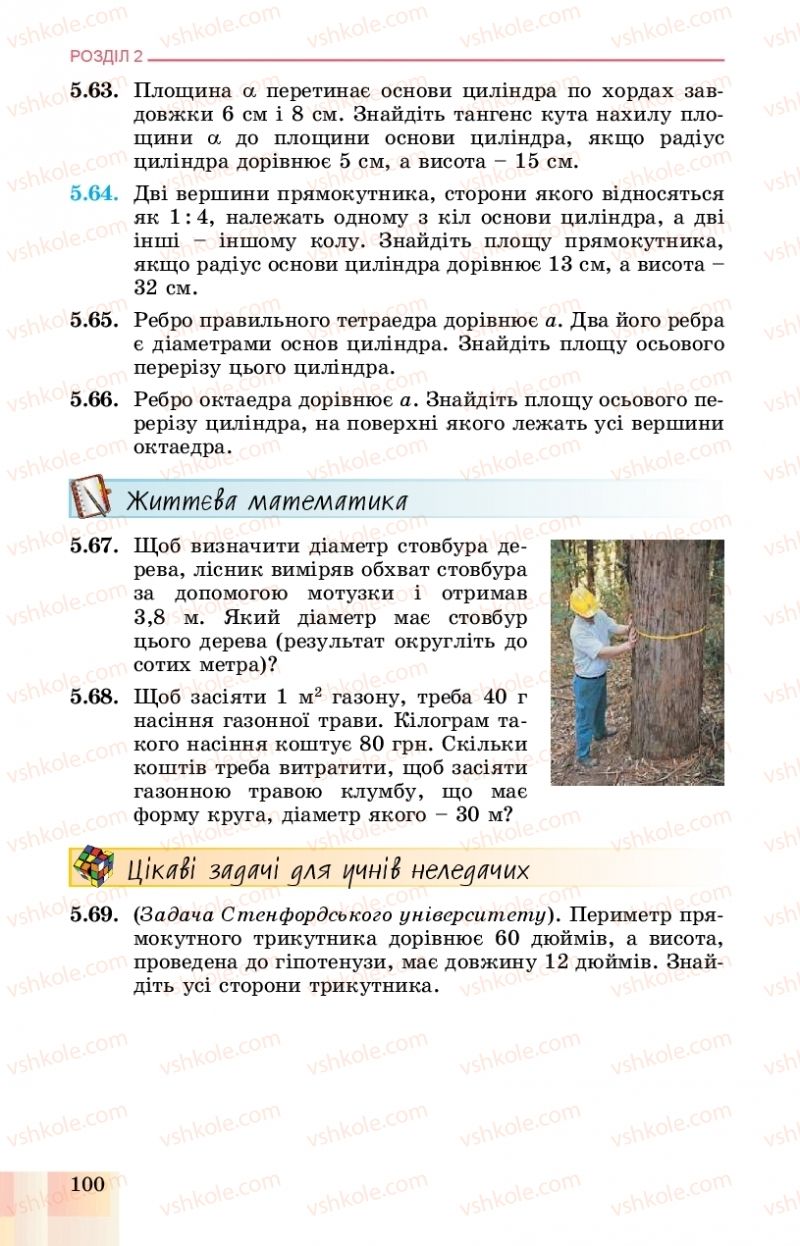 Страница 100 | Підручник Геометрія 11 клас О.С. Істер, О.В. Єргіна 2019 Профільний рівень
