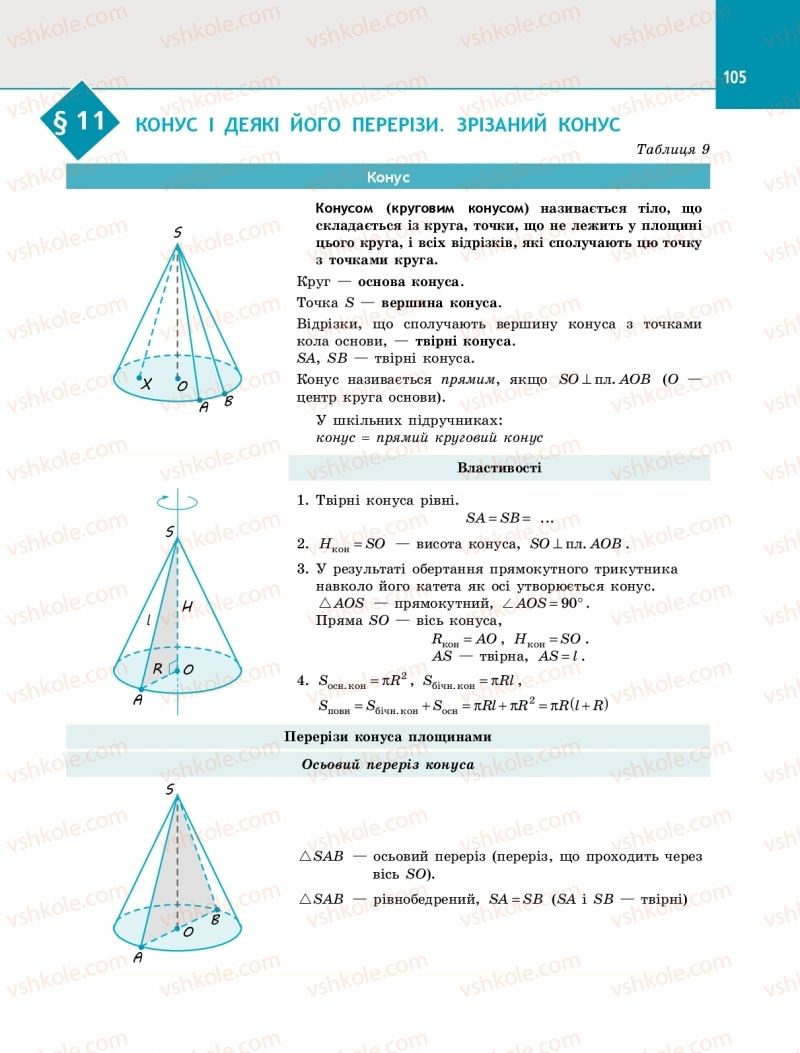 Страница 105 | Підручник Геометрія 11 клас Є.П. Нелін 2019 Профільний рівень