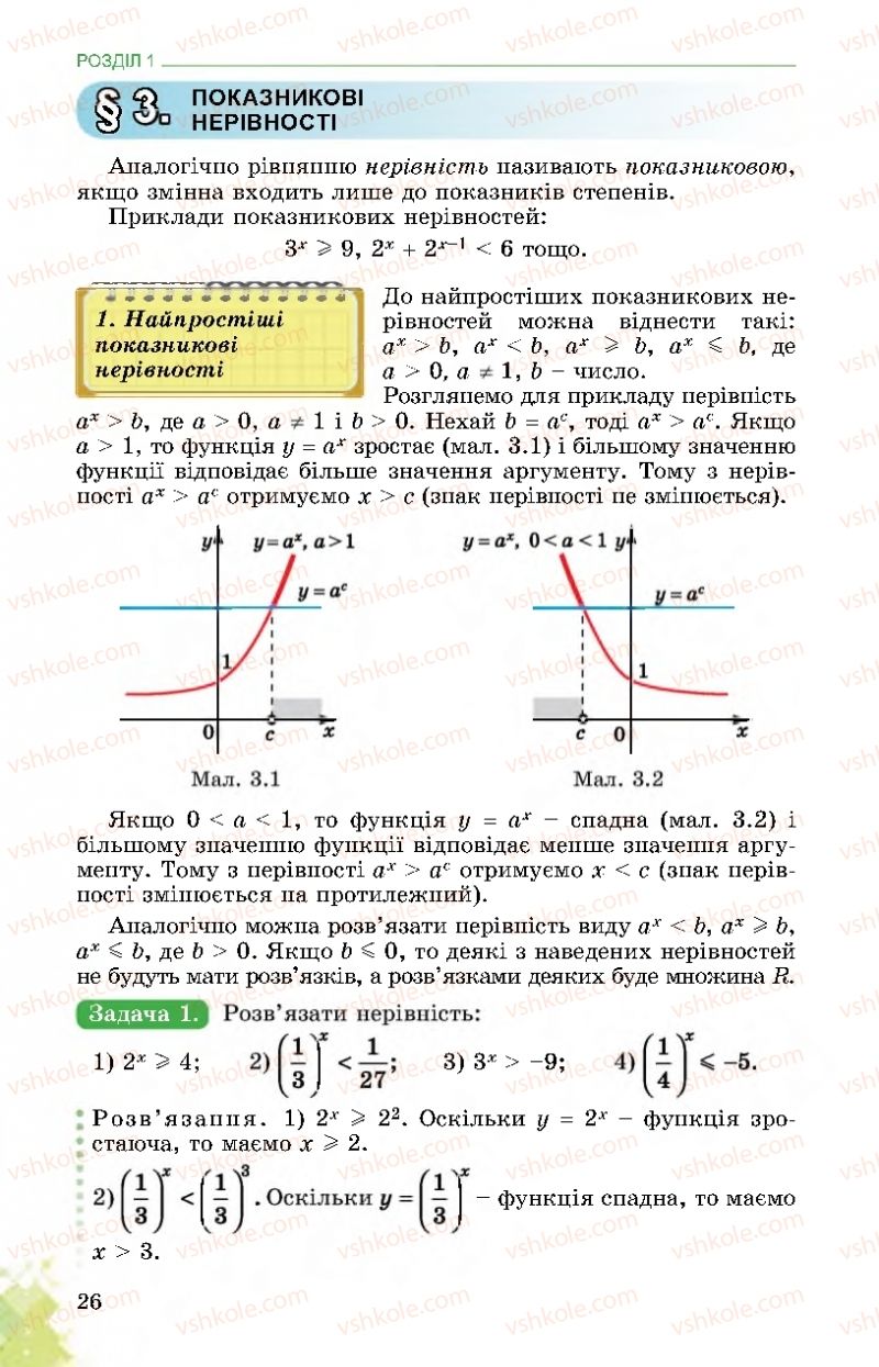 Страница 26 | Підручник Математика 11 клас О.С. Істер 2019
