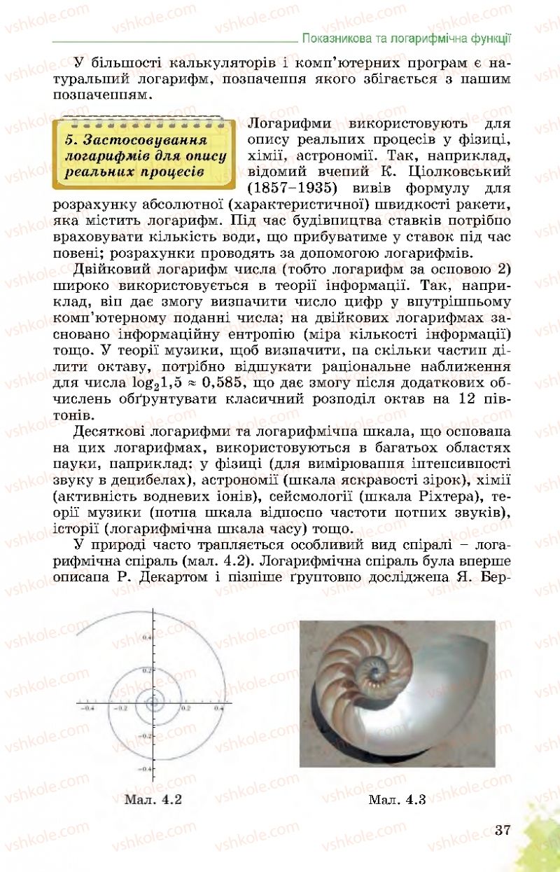 Страница 37 | Підручник Математика 11 клас О.С. Істер 2019