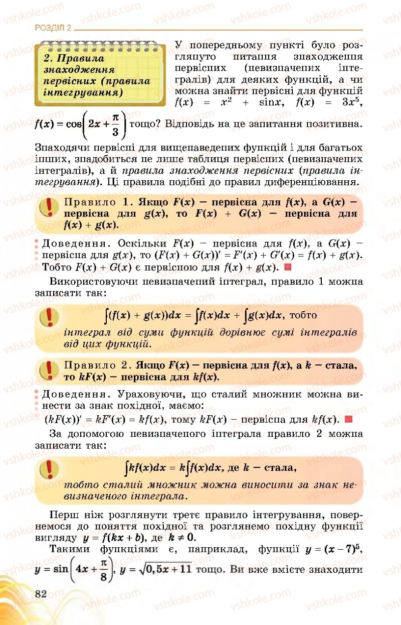 Страница 82 | Підручник Математика 11 клас О.С. Істер 2019