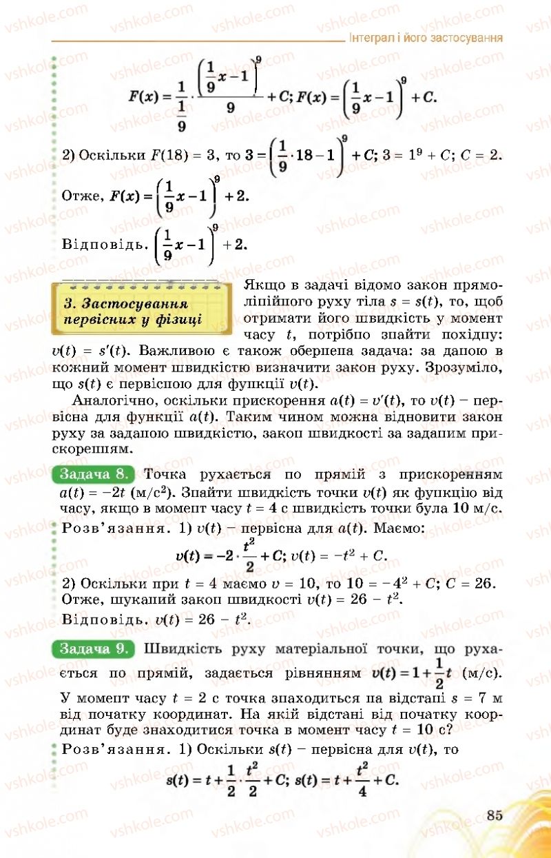 Страница 85 | Підручник Математика 11 клас О.С. Істер 2019