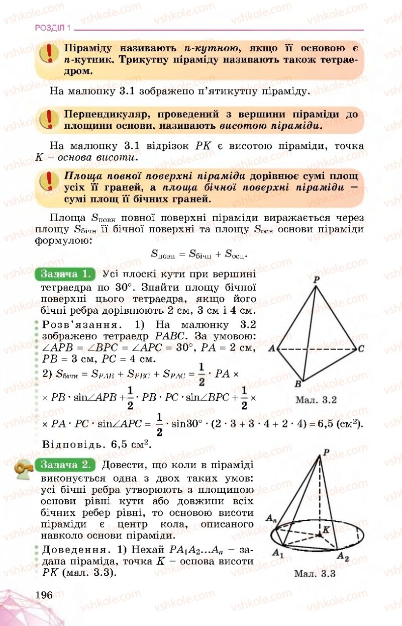 Страница 196 | Підручник Математика 11 клас О.С. Істер 2019