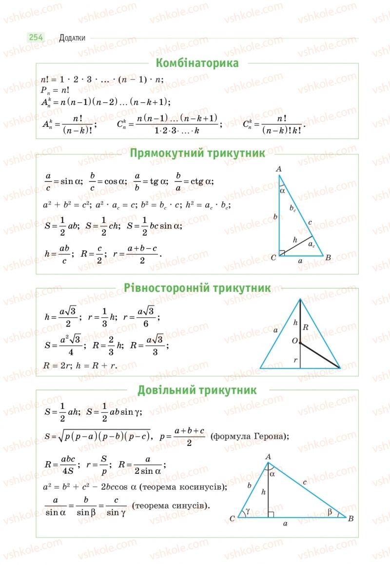 Страница 254 | Підручник Математика 11 клас Г.П. Бевз, В.Г. Бевз 2019
