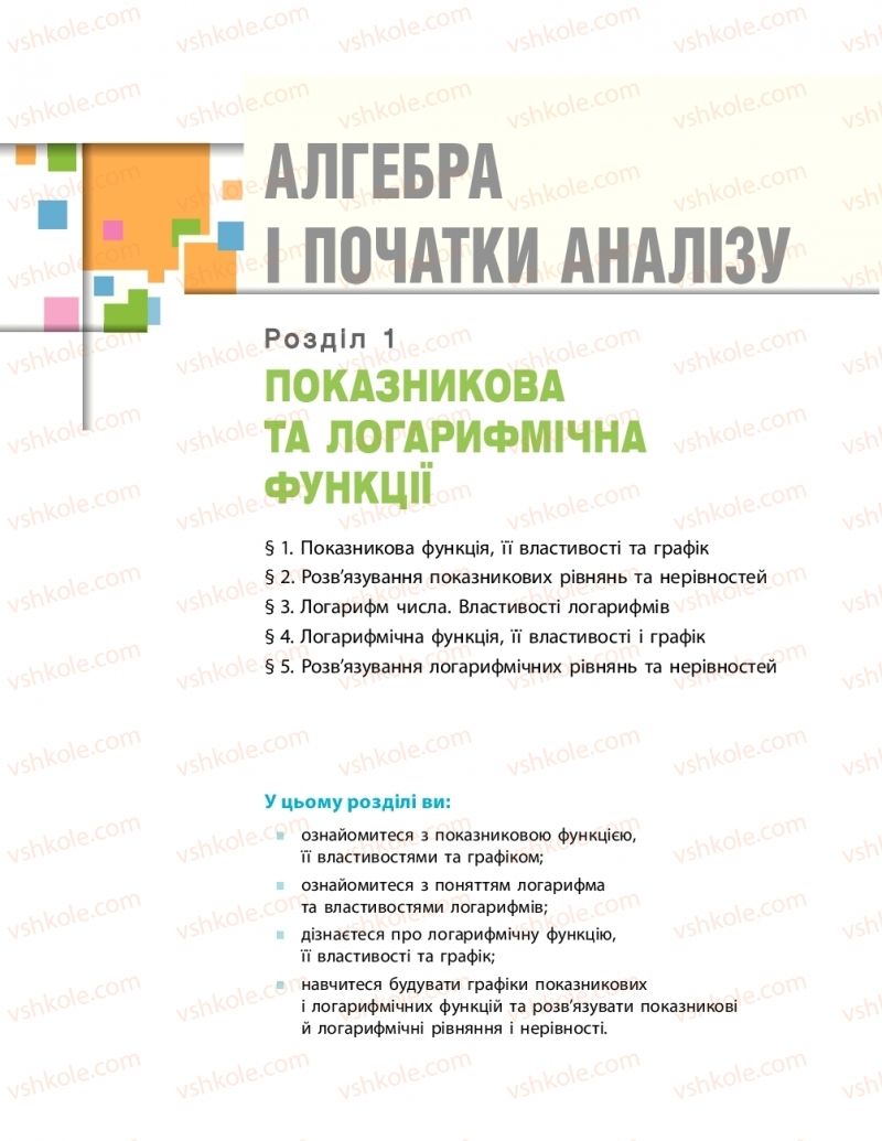 Страница 5 | Підручник Математика 11 клас Є.П. Нелін, О.Є. Долгова 2019