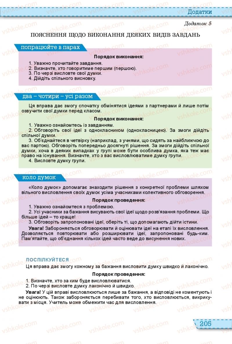 Страница 205 | Підручник Українська мова 11 клас О.В. Заболотний, В.В. Заболотний 2019 На російській мові