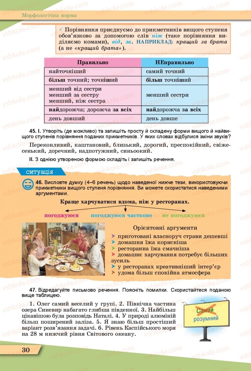 Страница 30 | Підручник Українська мова 11 клас О.В. Заболотний, В.В. Заболотний  2019