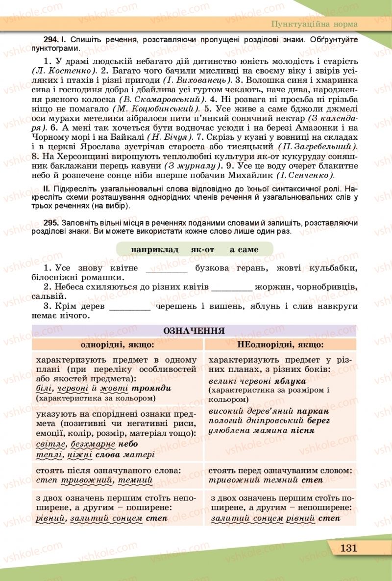 Страница 131 | Підручник Українська мова 11 клас О.В. Заболотний, В.В. Заболотний  2019