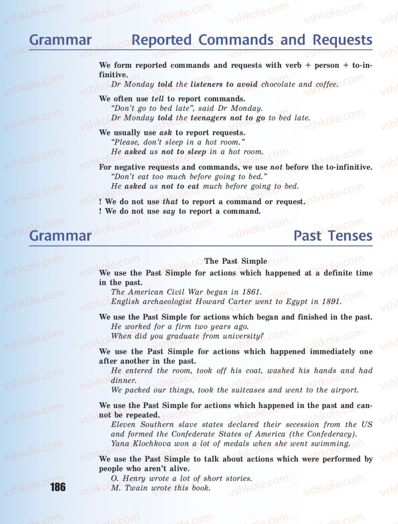 Страница 186 | Підручник Англiйська мова 11 клас В.М. Буренко 2019