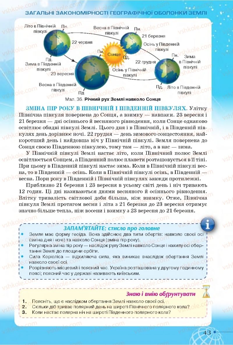 Страница 43 | Підручник Географія 11 клас Т.Г. Гільберг, І.Г. Савчук, В.В. Совенко 2019