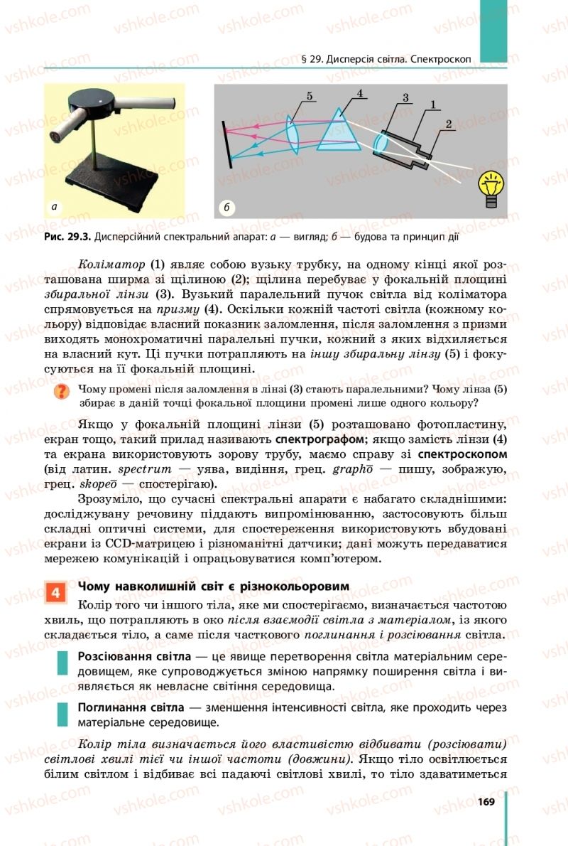 Страница 169 | Підручник Фізика 11 клас В.Г. Бар'яхтар, С.О. Довгий, Ф.Я. Божинова, О.О. Кірюхіна 2019