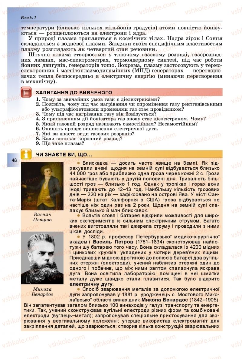Страница 48 | Підручник Фізика 11 клас В.Д. Сиротюк, Ю.Б. Мирошніченко 2019