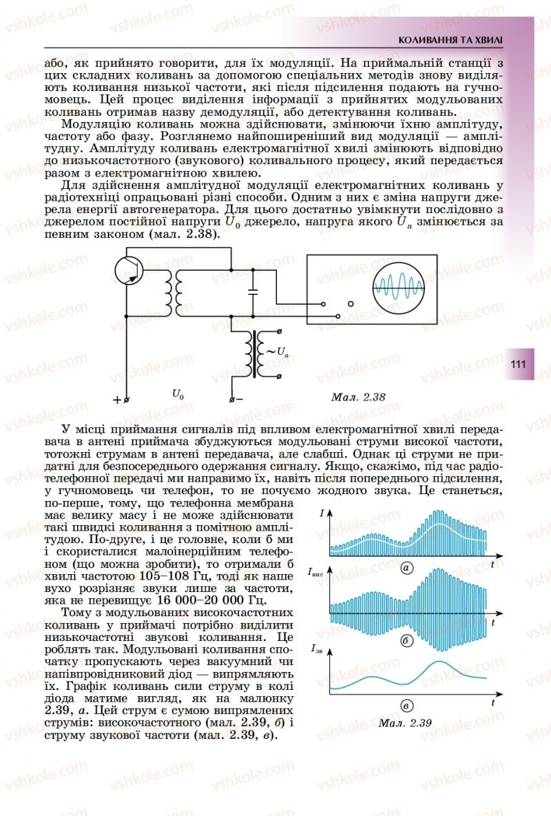 Страница 111 | Підручник Фізика 11 клас В.Д. Сиротюк, Ю.Б. Мирошніченко 2019