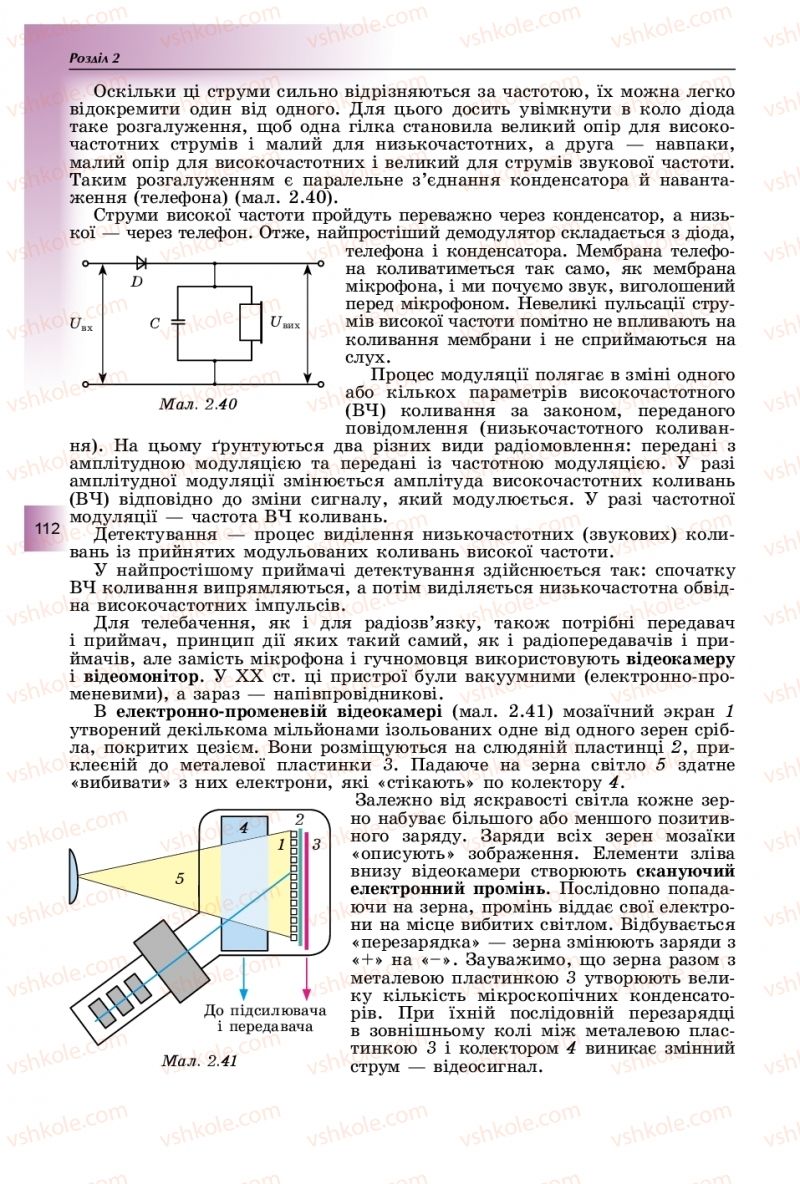 Страница 112 | Підручник Фізика 11 клас В.Д. Сиротюк, Ю.Б. Мирошніченко 2019
