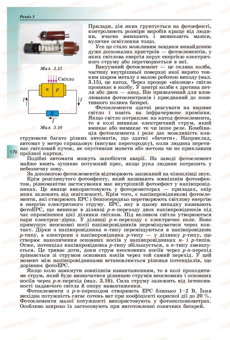 Страница 170 | Підручник Фізика 11 клас В.Д. Сиротюк, Ю.Б. Мирошніченко 2019