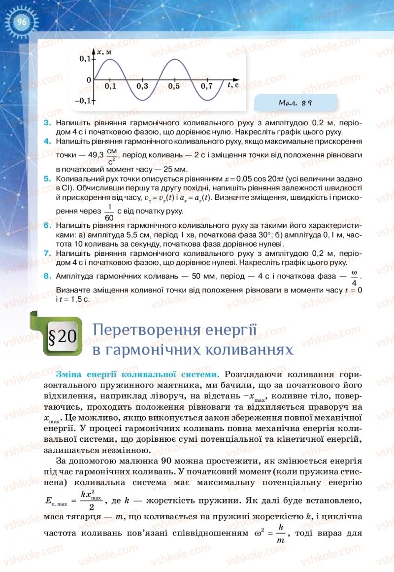 Страница 96 | Підручник Фізика 11 клас Т.М. Засєкіна, Д.О. Засєкін 2019 Ревень стандарту