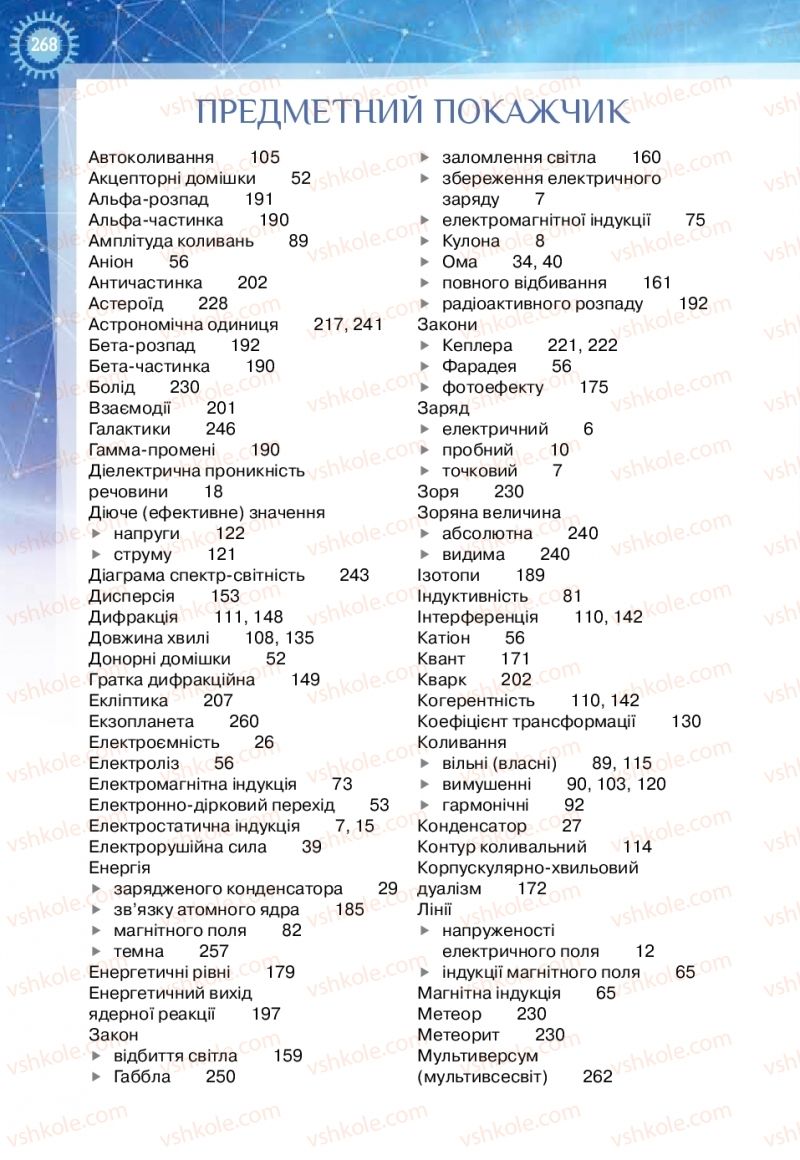 Страница 268 | Підручник Фізика 11 клас Т.М. Засєкіна, Д.О. Засєкін 2019 Ревень стандарту