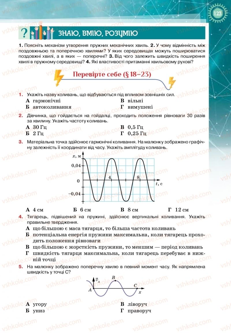 Страница 123 | Підручник Фізика 11 клас Т.М. Засєкіна, Д.О. Засєкін 2019 Профільний рівень
