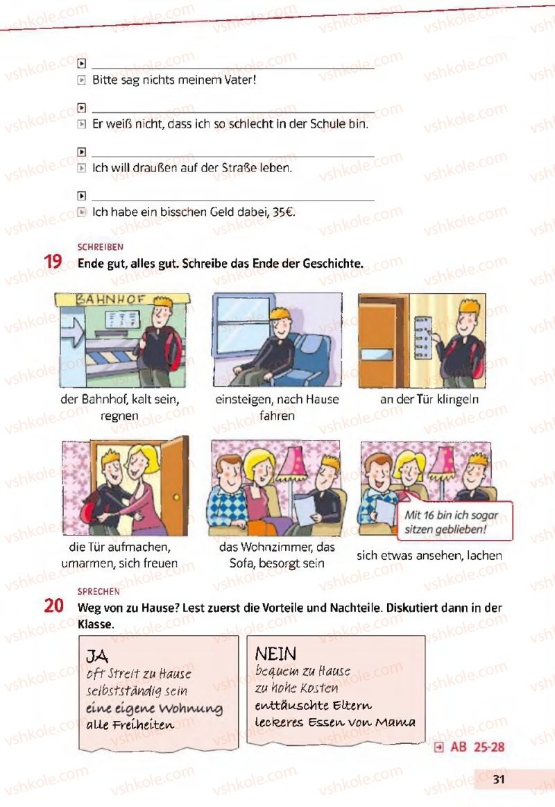 Страница 31 | Підручник Німецька мова 11 клас Н.П. Басай, В.І. Орап, Р.О. Кириленко 2019 7 рік навчання