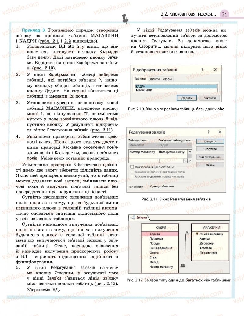 Страница 21 | Підручник Інформатика 11 клас В.Д. Руденко, Н.В. Речич, В.О. Потієнко 2019