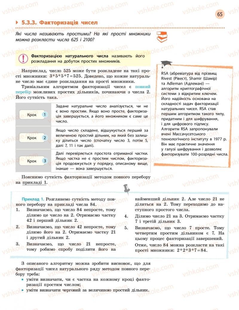 Страница 65 | Підручник Інформатика 11 клас В.Д. Руденко, Н.В. Речич, В.О. Потієнко 2019