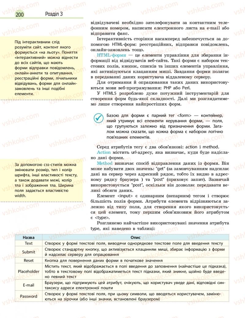 Страница 200 | Підручник Інформатика 11 клас В.Д. Руденко, Н.В. Речич, В.О. Потієнко 2019