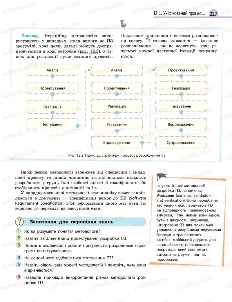 Страница 227 | Підручник Інформатика 11 клас В.Д. Руденко, Н.В. Речич, В.О. Потієнко 2019