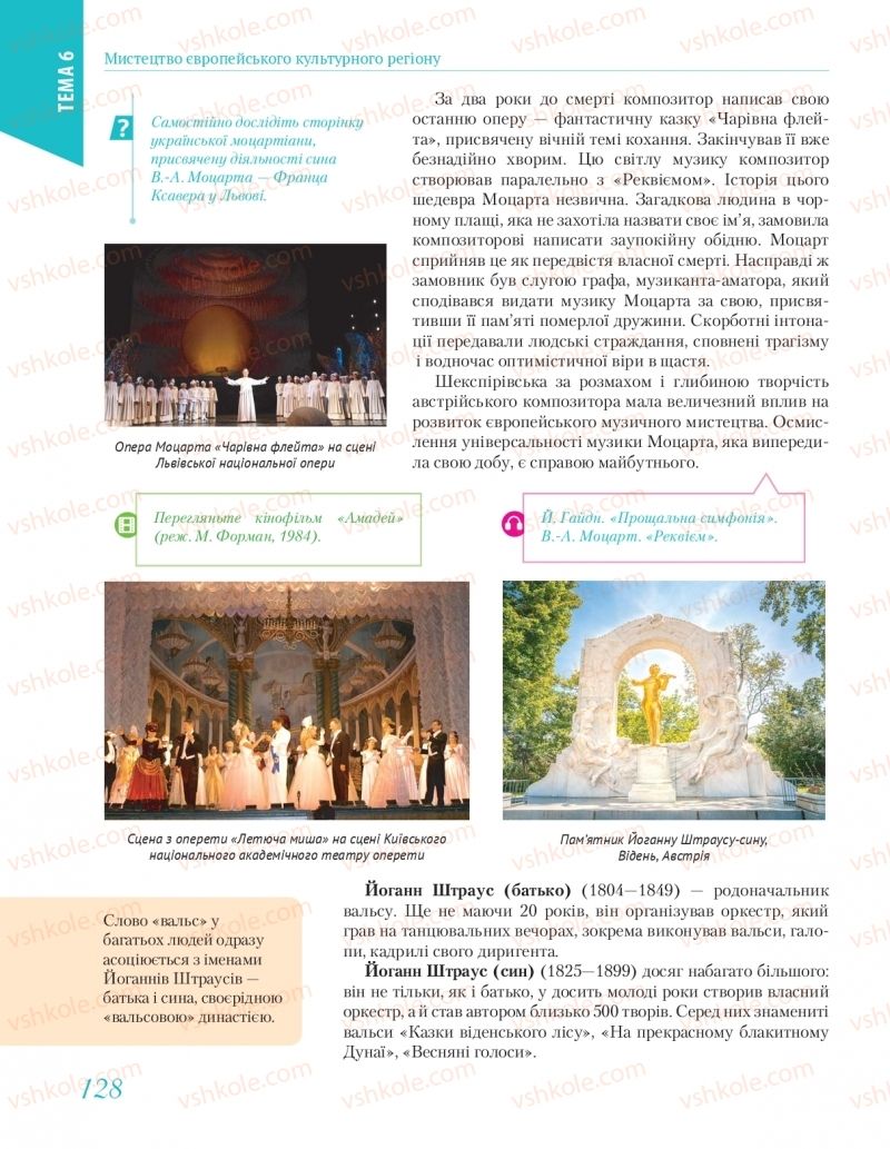 Страница 128 | Підручник Мистецтво 10 клас Л.М. Масол  2018
