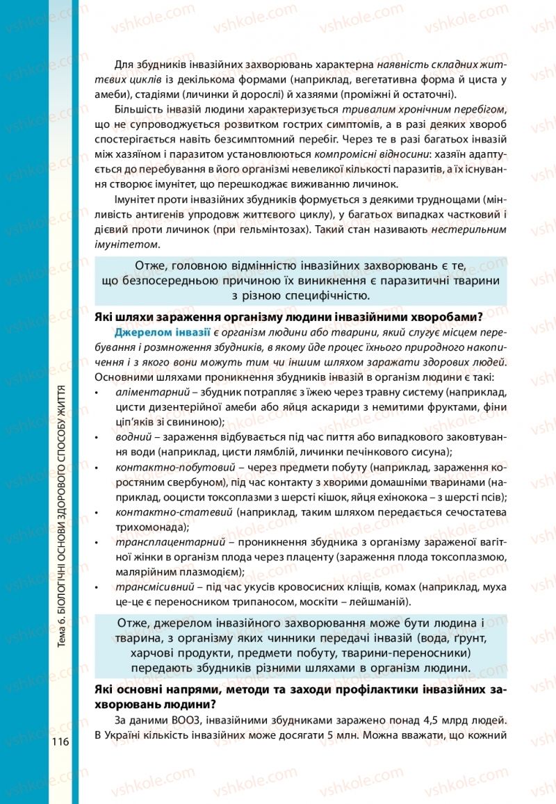 Страница 116 | Підручник Біологія 11 клас В.І. Соболь 2019