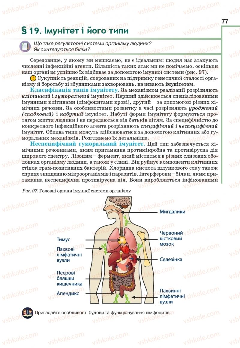 Страница 77 | Підручник Біологія 11 клас О.А. Андерсон, М.А. Вихренко, А.О. Чернінський, С.М. Міюс 2019