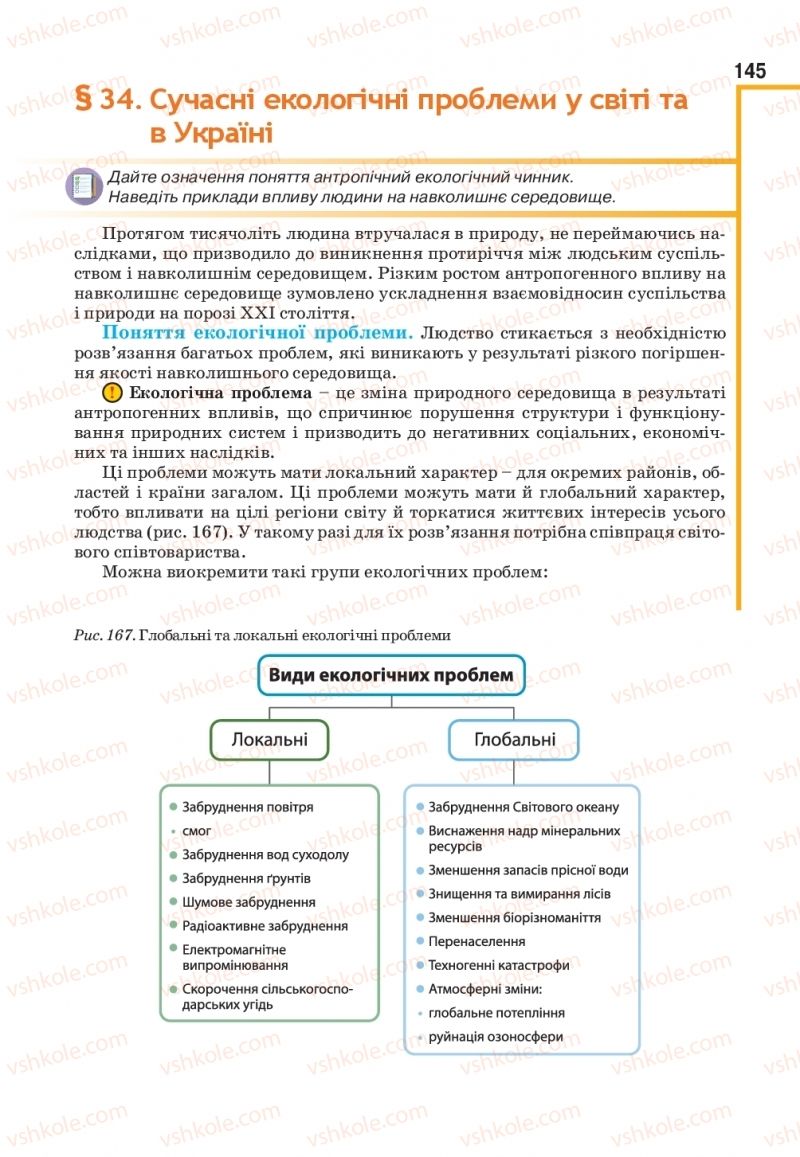 Страница 145 | Підручник Біологія 11 клас О.А. Андерсон, М.А. Вихренко, А.О. Чернінський, С.М. Міюс 2019