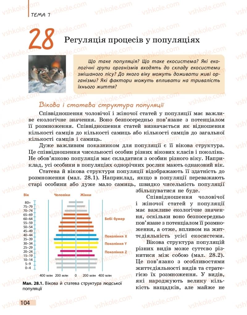 Страница 104 | Підручник Біологія 11 клас К.М. Задорожний 2019