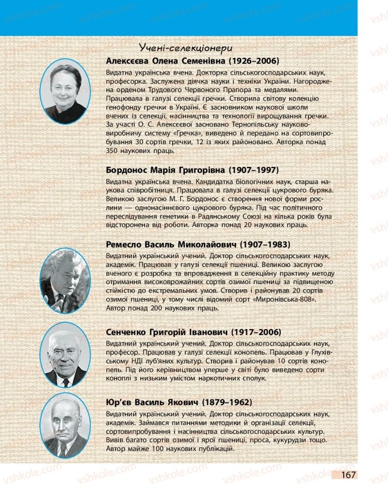 Страница 167 | Підручник Біологія 11 клас К.М. Задорожний 2019