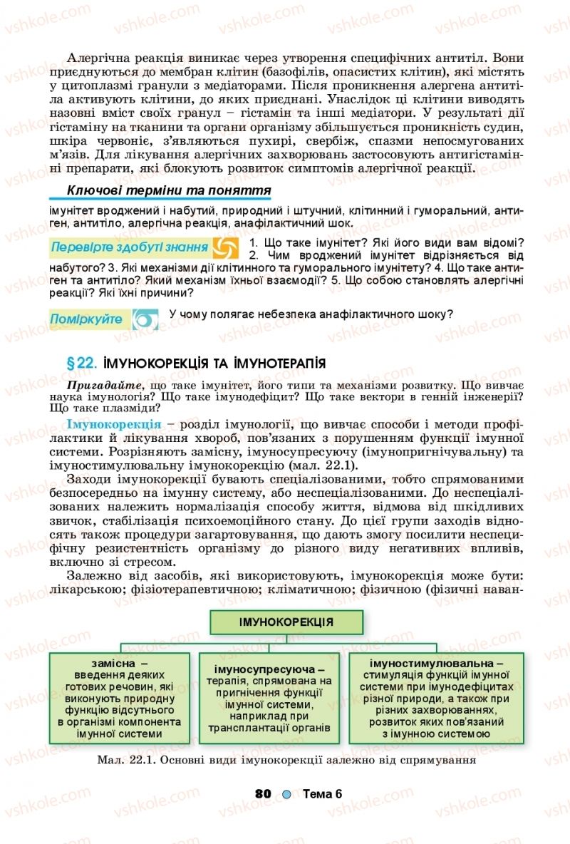 Страница 80 | Підручник Біологія 11 клас Л.І. Остапченко, П.Г. Балан, Т.А. Компанець, С.Р. Рушковський 2019