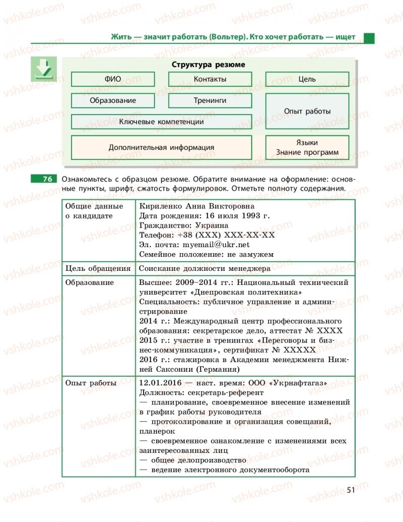 Страница 51 | Підручник Русский язык 11 клас Н.Ф. Баландина, К.В. Дегтярёва 2019 11 год обучения