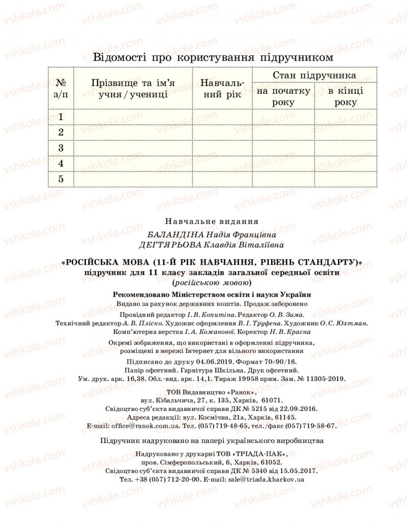 Страница 224 | Підручник Русский язык 11 клас Н.Ф. Баландина, К.В. Дегтярёва 2019 11 год обучения