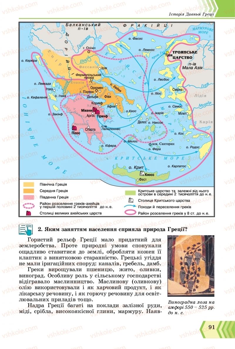Страница 91 | Підручник Всесвітня історія 6 клас О.Г. Бандровський, В.С. Власов 2019 Інтегрований курс