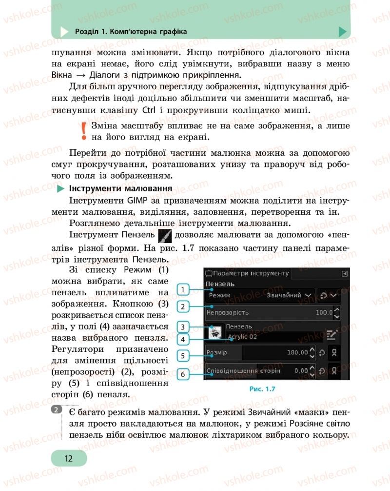 Страница 12 | Підручник Інформатика 6 клас О.О. Бондаренко, В.В. Ластовецький, О.П. Пилипчук, Є.А. Шестопалов 2019