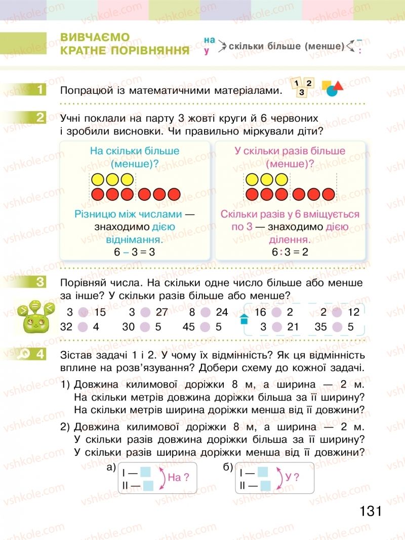 Страница 131 | Підручник Математика 2 клас С.О. Скворцова, О.В. Онопрієнко 2019