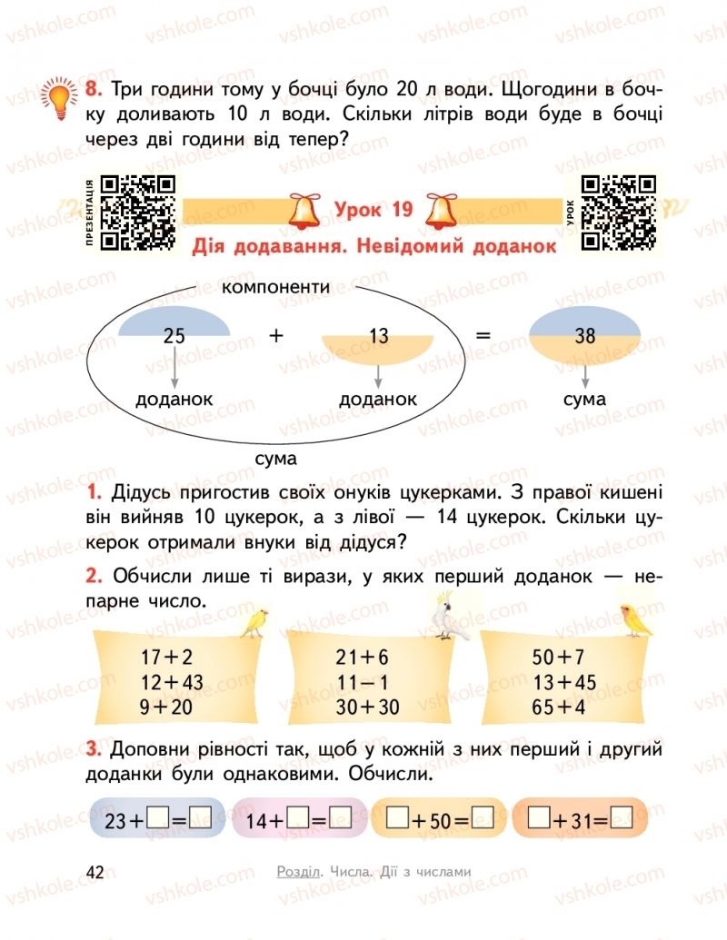 Страница 42 | Підручник Математика 2 клас О.М. Гісь, І.В. Філяк  2019