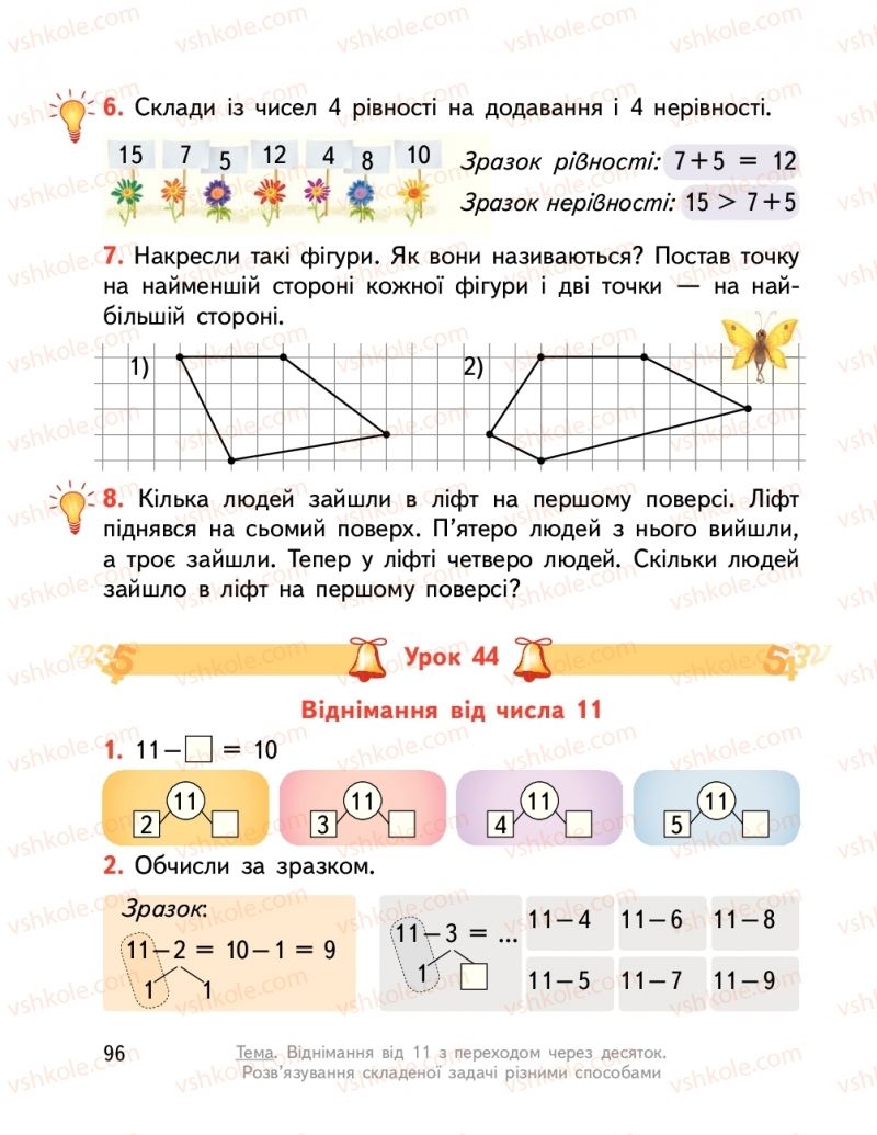 Страница 96 | Підручник Математика 2 клас О.М. Гісь, І.В. Філяк  2019