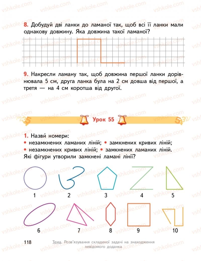 Страница 118 | Підручник Математика 2 клас О.М. Гісь, І.В. Філяк  2019