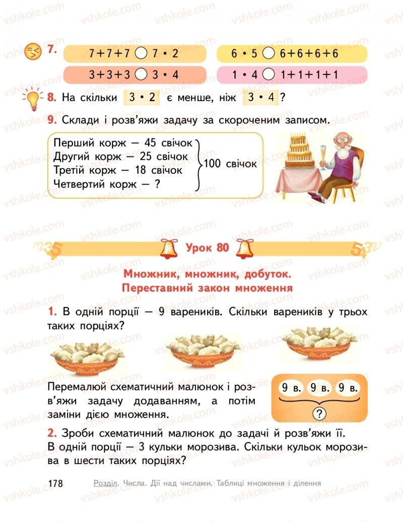 Страница 178 | Підручник Математика 2 клас О.М. Гісь, І.В. Філяк  2019