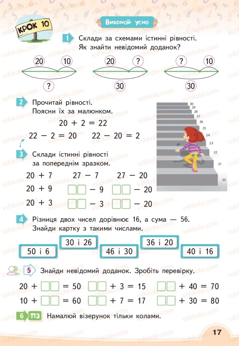 Страница 17 | Підручник Математика 2 клас В.Г. Бевз, Д.В. Васильєва 2019