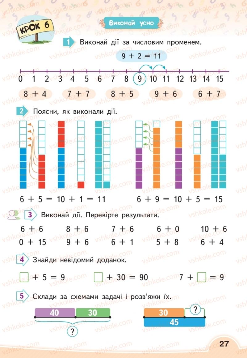 Страница 27 | Підручник Математика 2 клас В.Г. Бевз, Д.В. Васильєва 2019