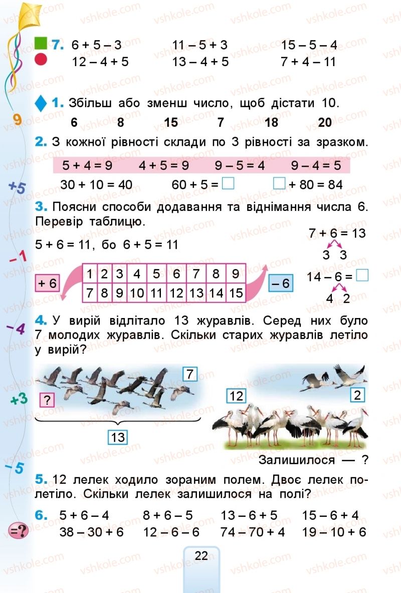 Страница 22 | Підручник Математика 2 клас Г.П. Лишенко 2019