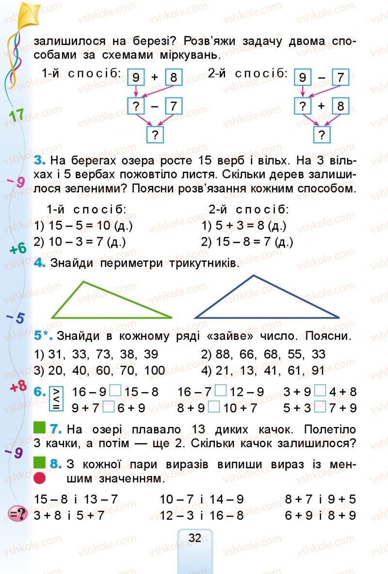 Страница 32 | Підручник Математика 2 клас Г.П. Лишенко 2019
