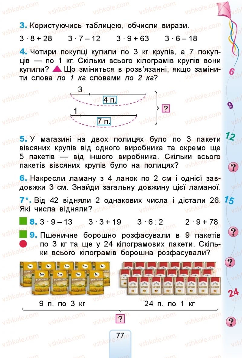 Страница 77 | Підручник Математика 2 клас Г.П. Лишенко 2019